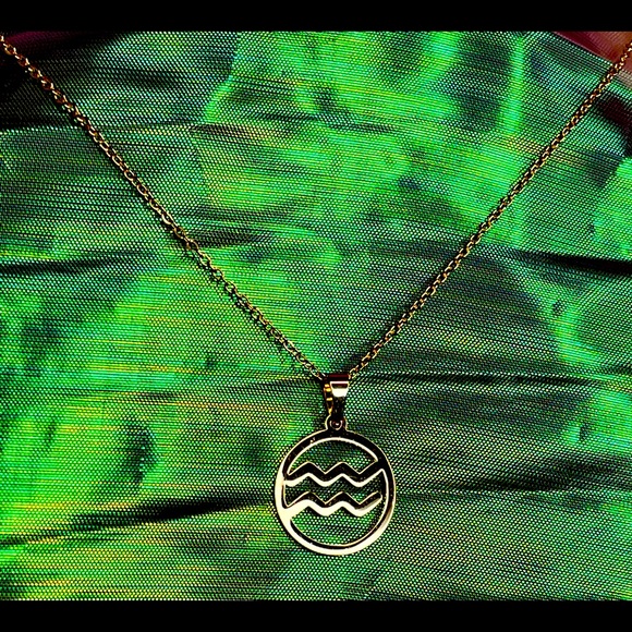 Jewelry Aquarius Necklace Silver Or Gold Poshmark